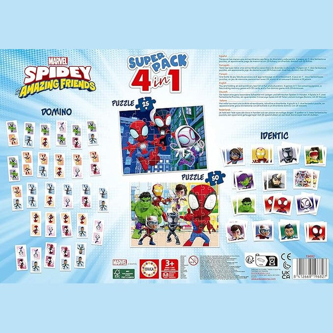 Educa - Spidey and his Super Friends Superpack 4-in-1 by Educa