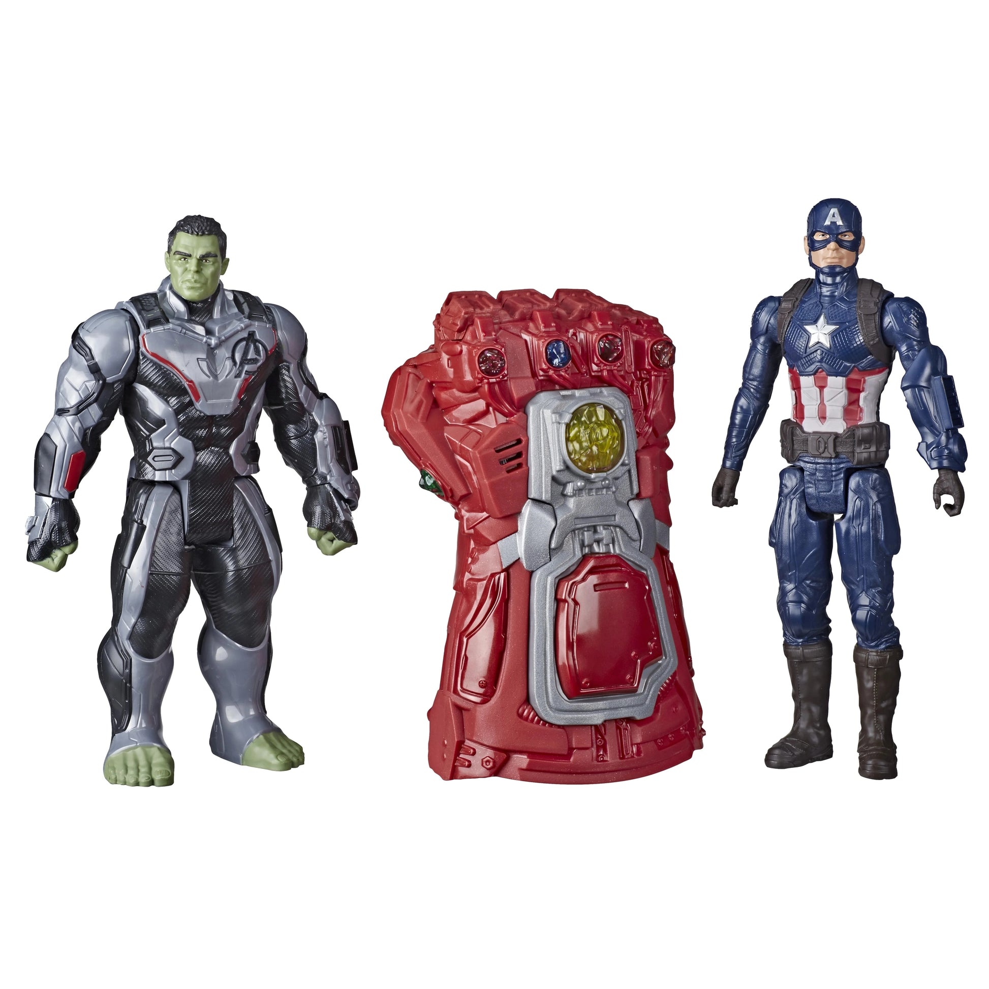Endgame Hulk Captain America Electronic Gauntlet Action Figure Combo Pack by Hasbro