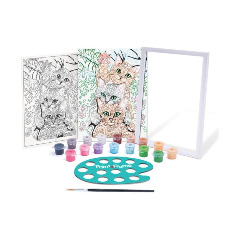 FUNNY KITTENS PAINT & FRAME BY NUMBERS by AS Art
