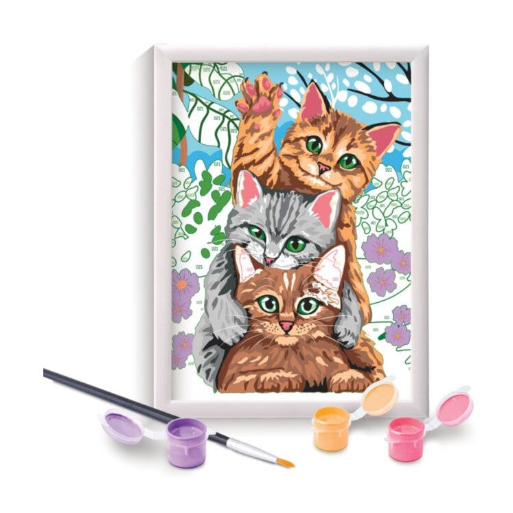 FUNNY KITTENS PAINT & FRAME BY NUMBERS by AS Art