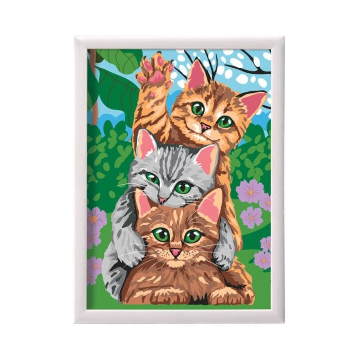 FUNNY KITTENS PAINT & FRAME BY NUMBERS by AS Art