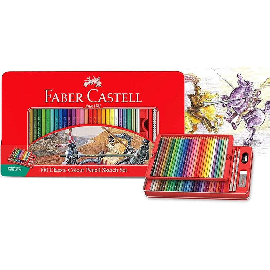 Faber-Castell Classic Colour Pencil 100PCS SKETCH SET by Faber-Castell