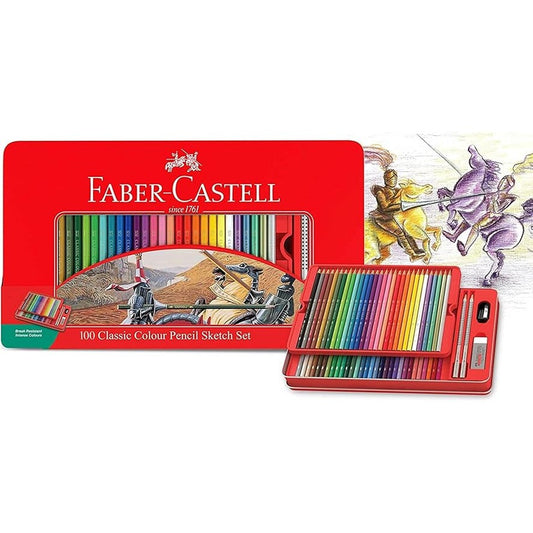 Faber-Castell Classic Colour Pencil 100PCS SKETCH SET by Faber-Castell