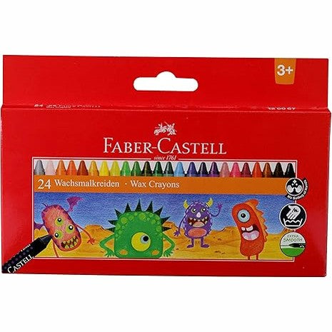 Faber Castell - Wax Crayons - 24 shades by Faber-Castell