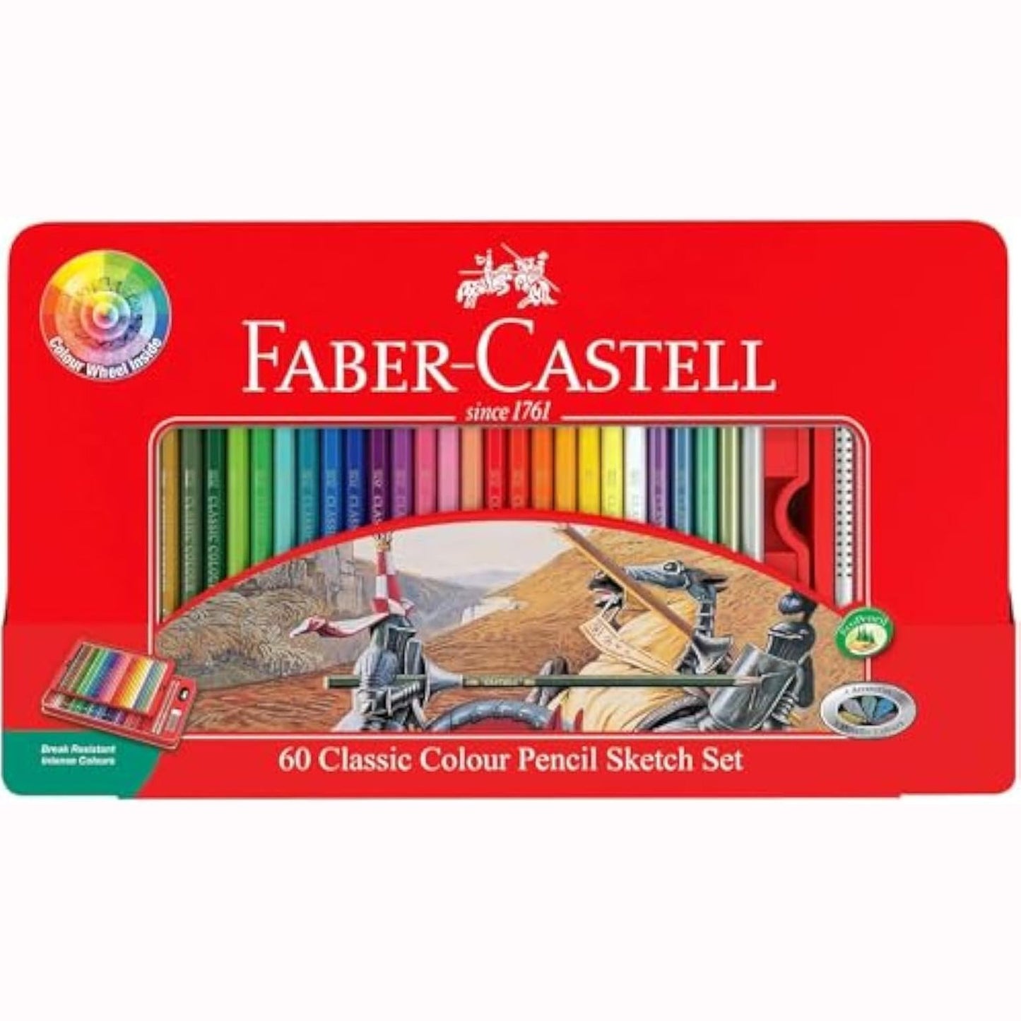 Faber-Castell classic colour pencils 60 colour sketch set by Faber-Castell