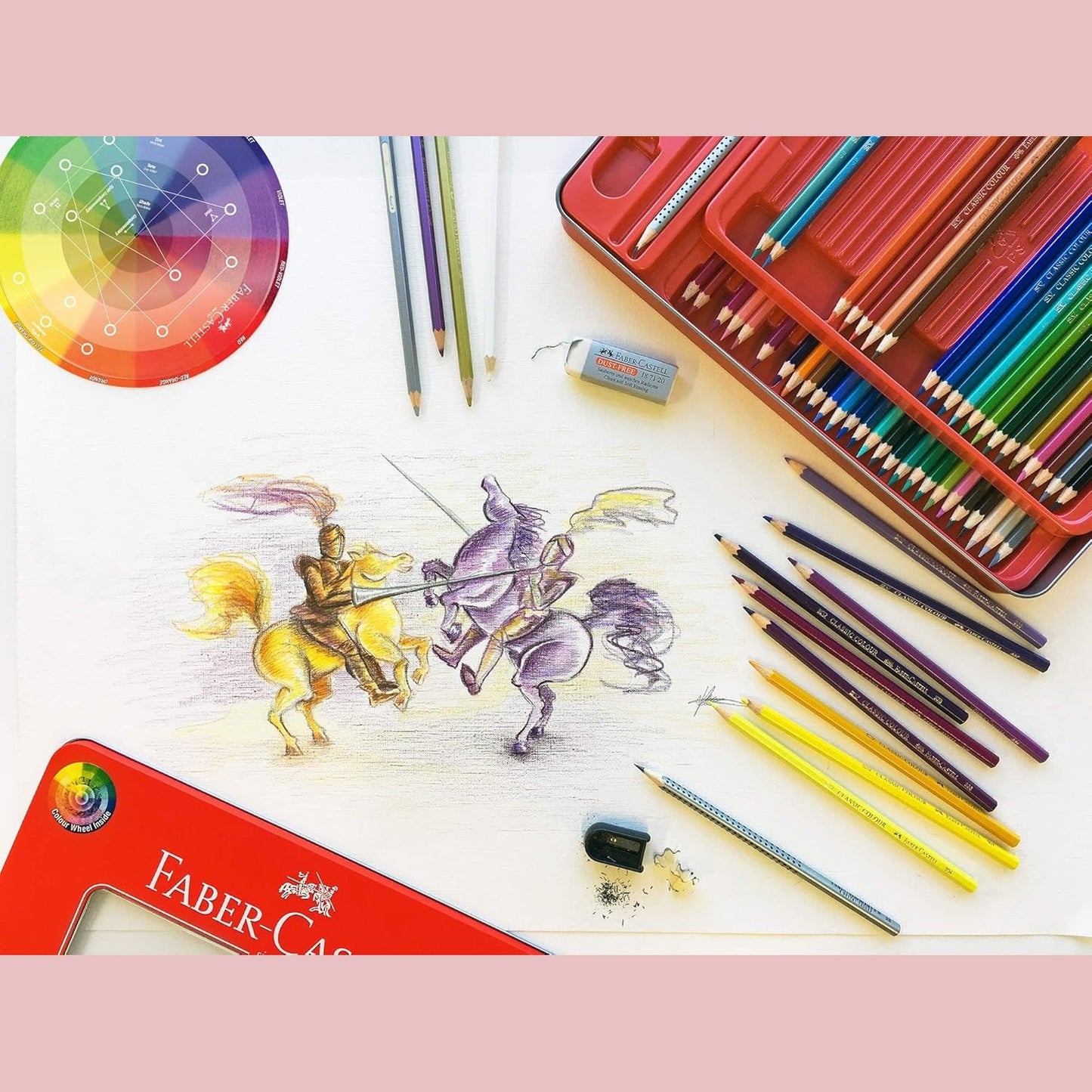 Faber-Castell classic colour pencils 60 colour sketch set by Faber-Castell
