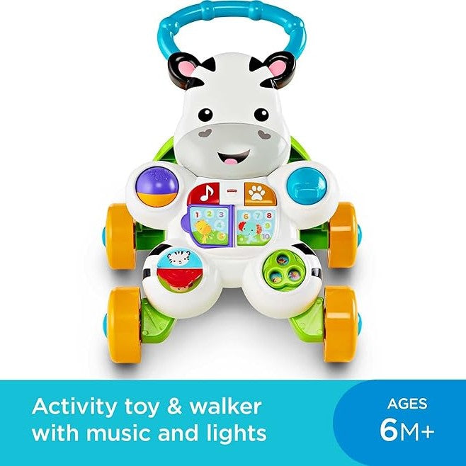 Fisher-Price Baby Learning Toy Learn with Me Zebra Walker by Fisher-Price