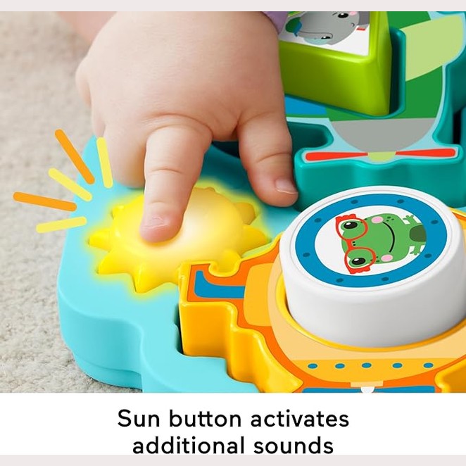Fisher-Price Baby Sorting Toy Shapes & Sounds Vehicle Puzzle with Music by Fisher-Price