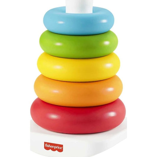 Fisher-Price Baby Stacking Toy Rock-A-Stack Rings with Roly-Poly Base by Fisher-Price