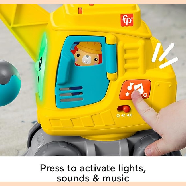 Fisher-Price Baby & Toddler Learning Toy Count & Stack Crane with Blocks by Fisher-Price