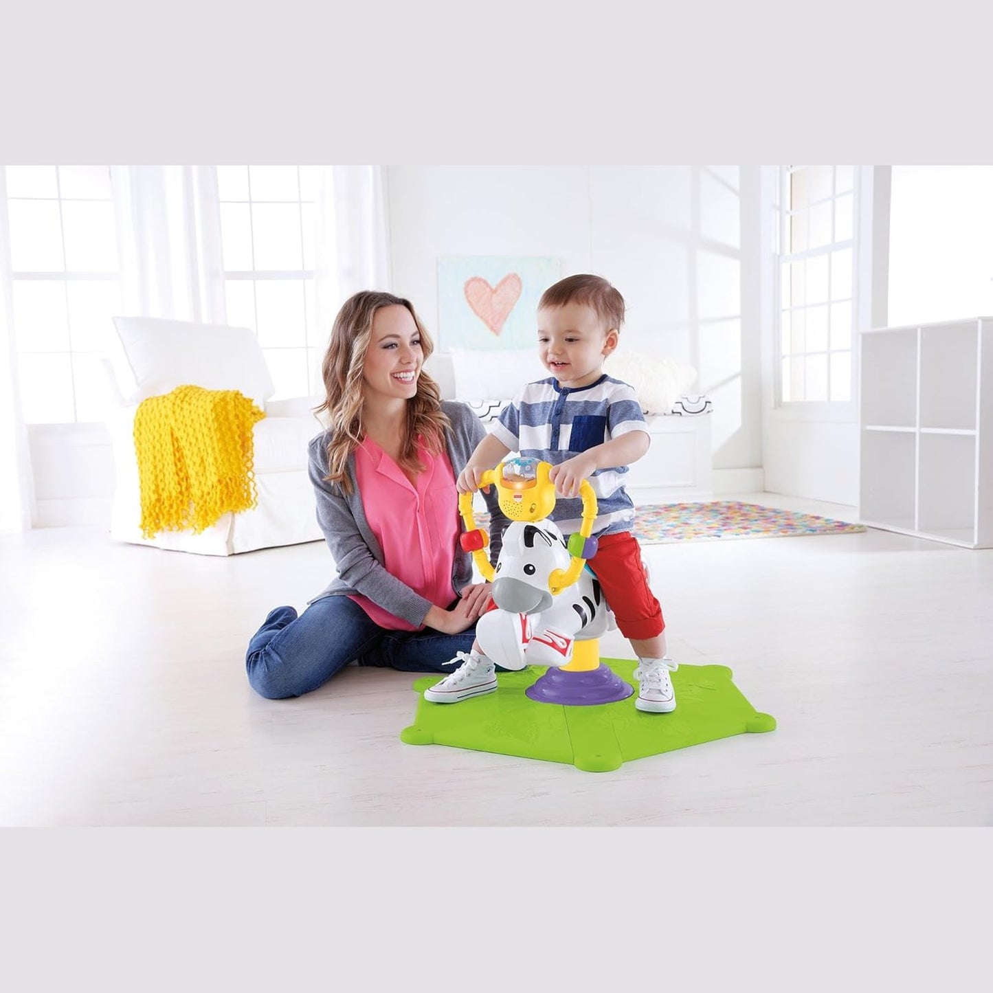 Fisher-Price Go Baby Go! Bounce & Spin Zebra by Fisher-Price