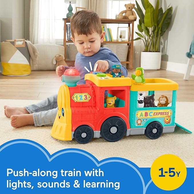 Fisher-Price Little People Toddler Learning Toy Big ABC Animal Train by Fisher-Price