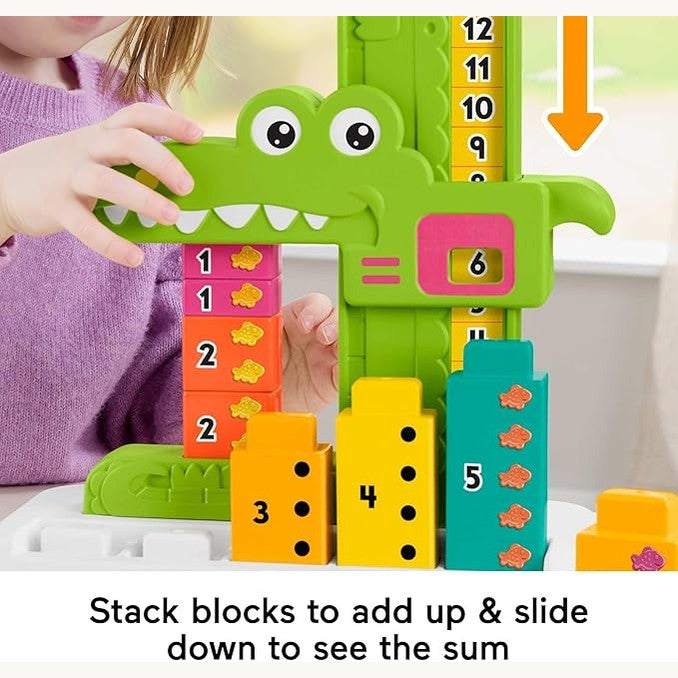 Fisher-Price Preschool Learning Toy Adding Alligator Counting Activity by Fisher-Price