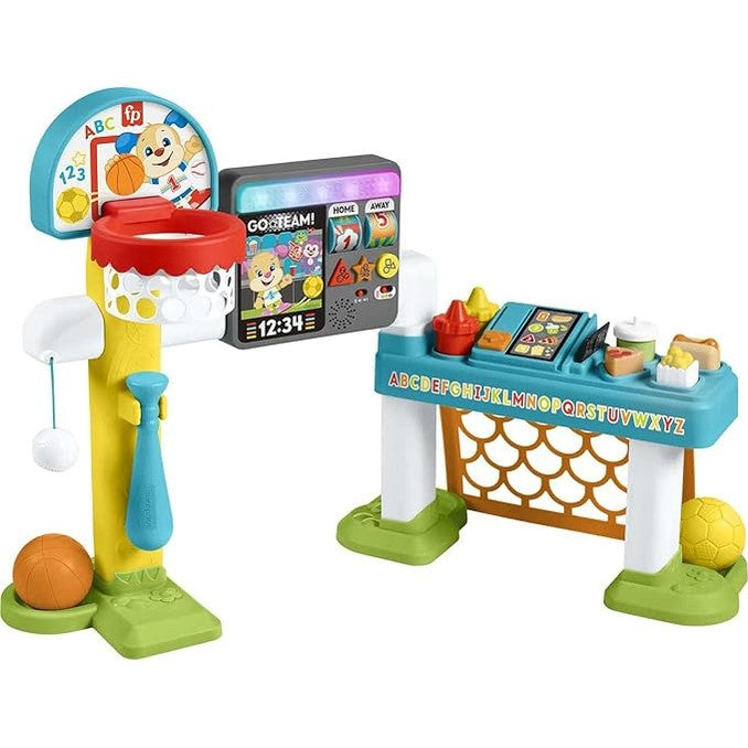 Fisher-Price Toddler Learning Toy Laugh & Learn 4-in-1 Game Experience Sports Activity Center