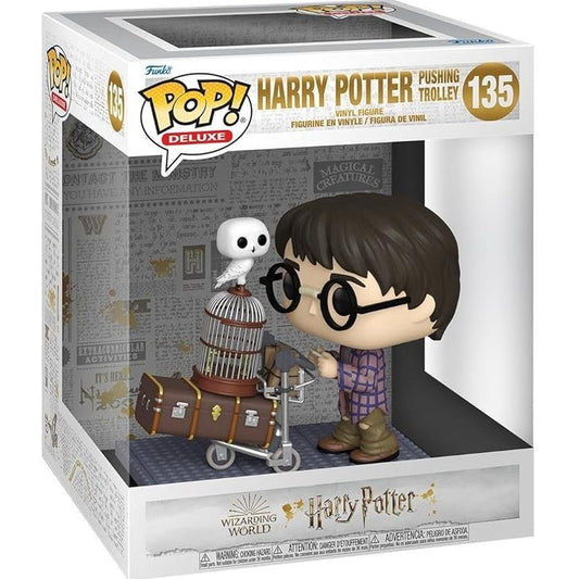 Funko Pop Deluxe: Harry Potter 20th Anniversary - Harry Pushing Trolley (135) by FUNKO POP!