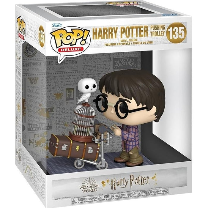 Funko Pop Deluxe: Harry Potter 20th Anniversary - Harry Pushing Trolley (135)