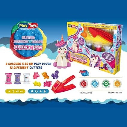 GLITTER SQUEEZE N SHAPE UNICORNS