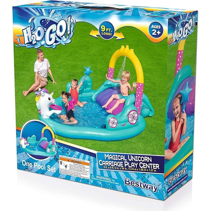 H2OGO! Bestway Magical Unicorn Pool Carriage Playset