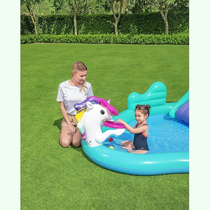 H2OGO! Bestway Magical Unicorn Pool Carriage Playset by BESTWAY