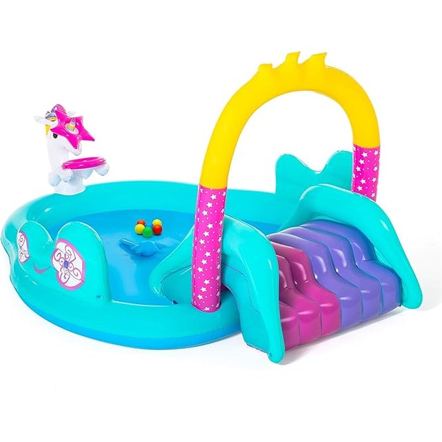 H2OGO! Bestway Magical Unicorn Pool Carriage Playset by BESTWAY