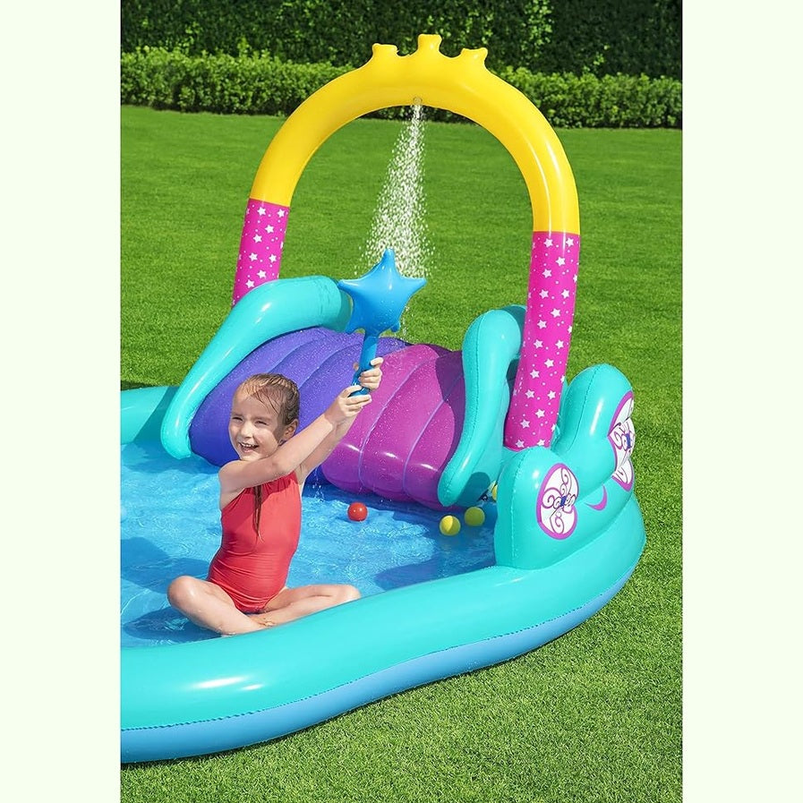H2OGO! Bestway Magical Unicorn Pool Carriage Playset by BESTWAY