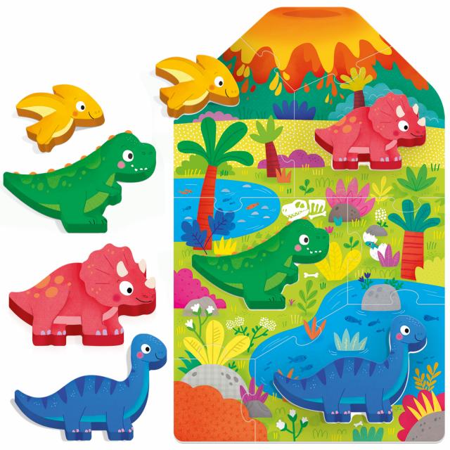 HEADU MONTESSORI FIRST PUZZLE DINO by HEADU