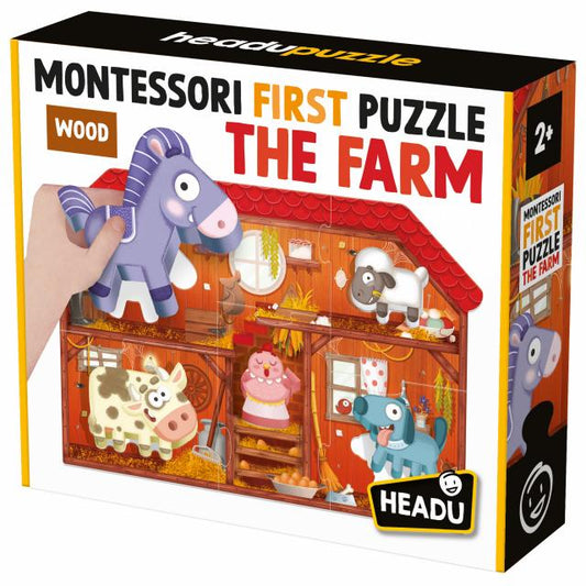 HEADU MONTESSORI FIRST PUZZLE THE FARM by HEADU