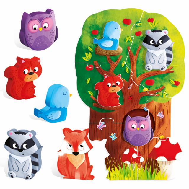 HEADU MONTESSORI FIRST PUZZLE THE FOREST by HEADU