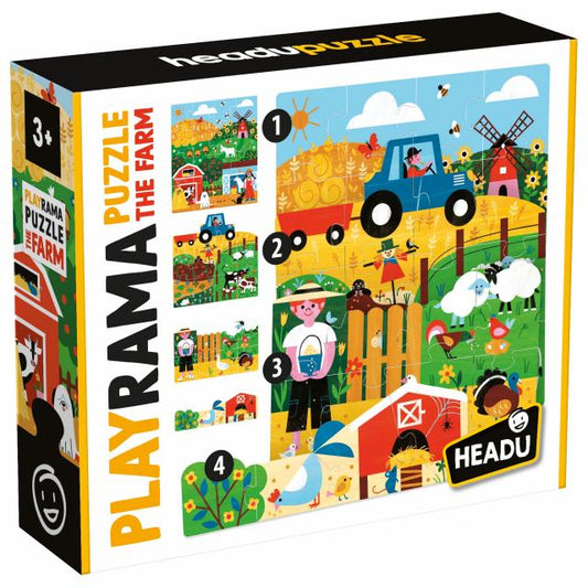 HEADU PLAYRAMA PUZZLE THE FARM by HEADU