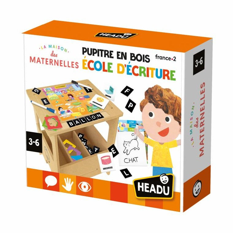 HEADU PUPITRE EN BOIS ECOLE D'ECRITURE (ENG/FR) by HEADU