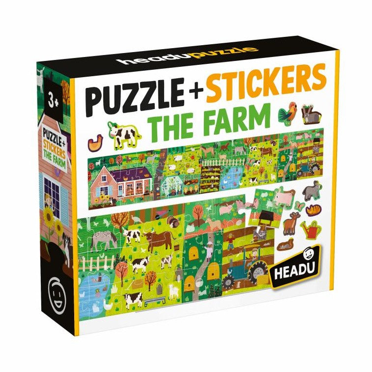 HEADU PUZZLE & STICKERS THE FARM by HEADU