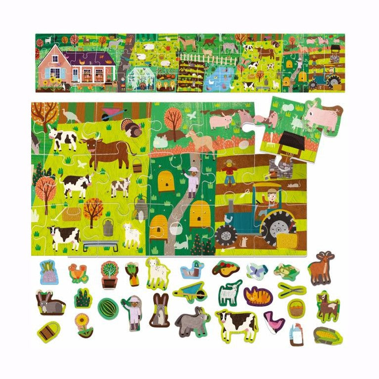 HEADU PUZZLE & STICKERS THE FARM by HEADU