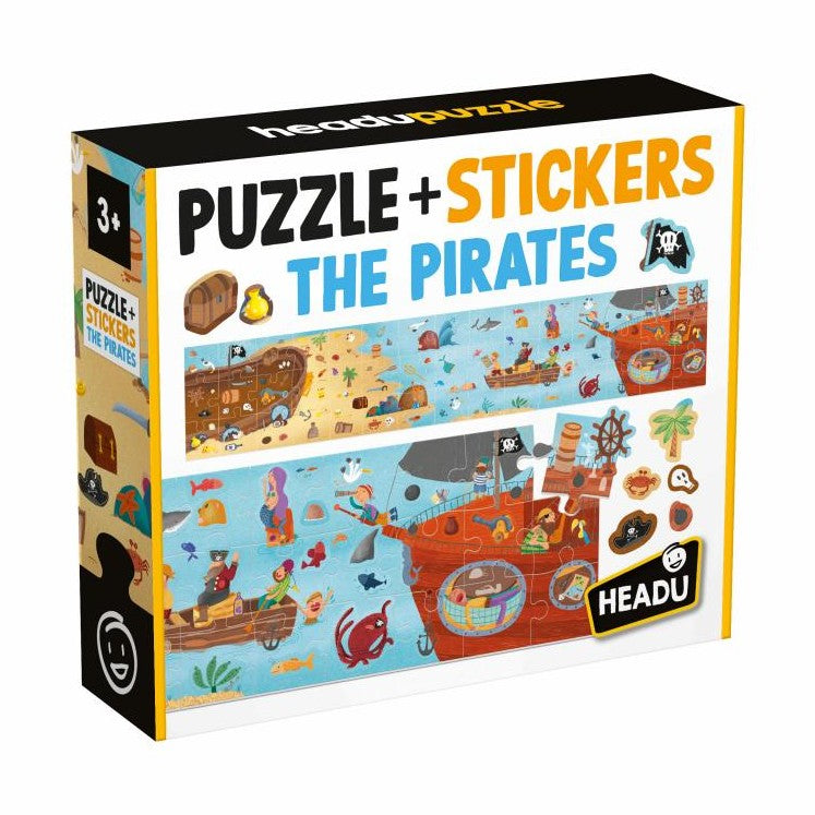 HEADU PUZZLE & STICKERS THE PIRATES by HEADU