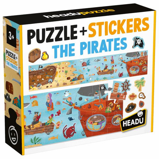 HEADU PUZZLE & STICKERS THE PIRATES by HEADU
