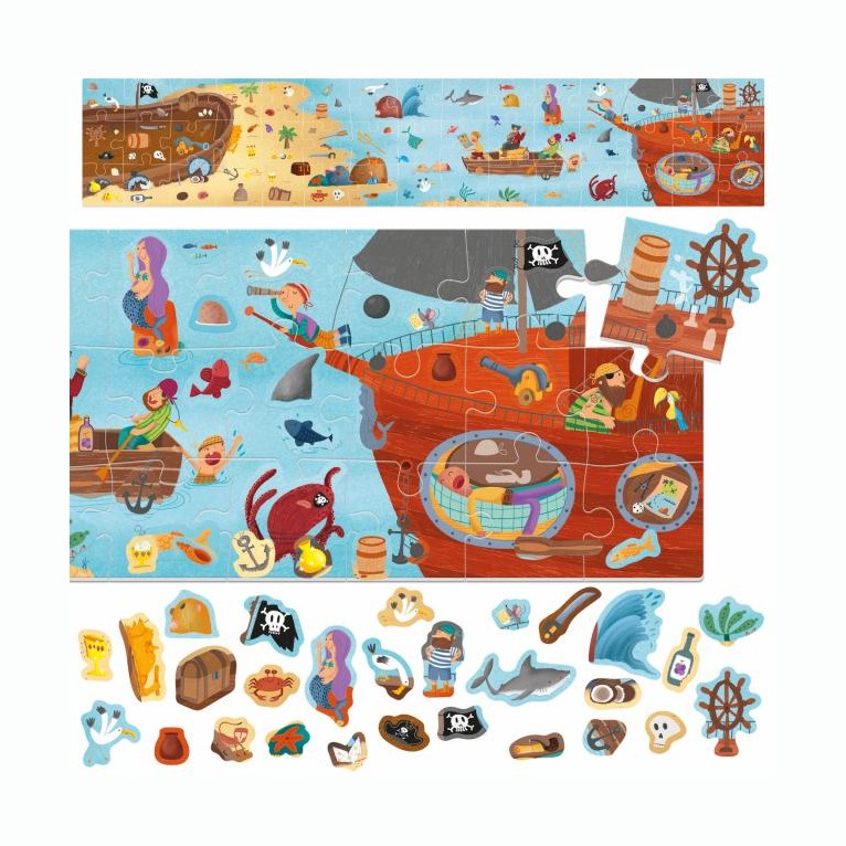 HEADU PUZZLE & STICKERS THE PIRATES by HEADU