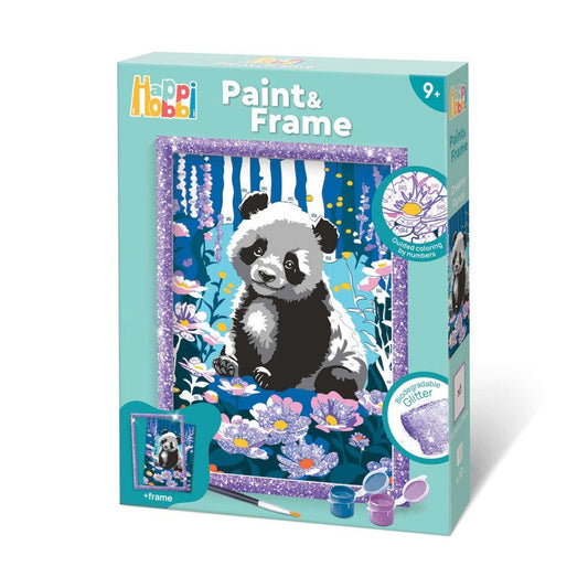 HappiHobbi Paint & Frame Paint by Numbers Dreamy Panda by HappiHobbi