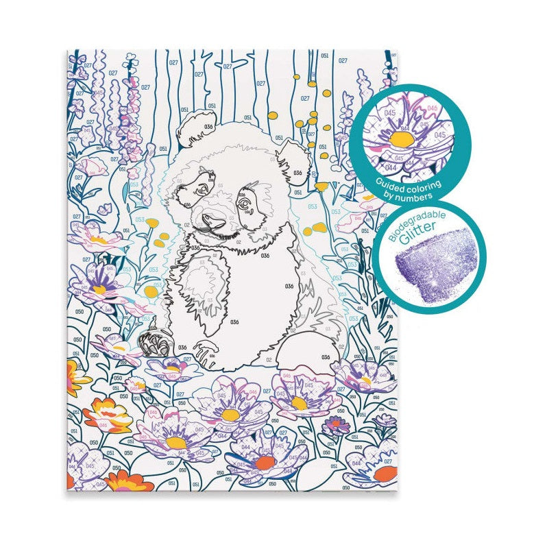 HappiHobbi Paint & Frame Paint by Numbers Dreamy Panda by HappiHobbi