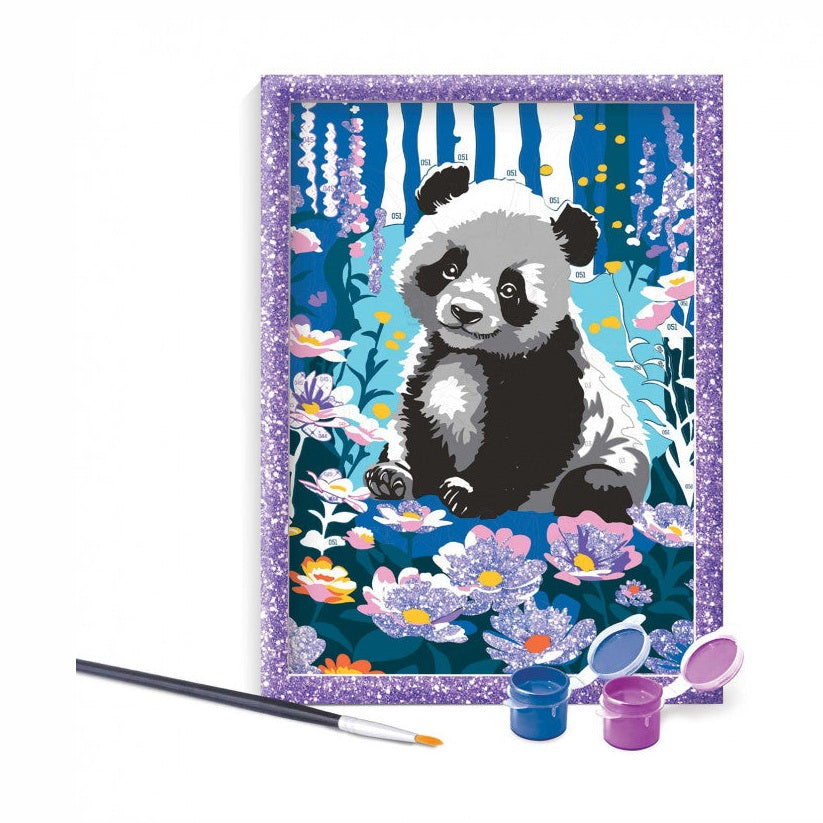 HappiHobbi Paint & Frame Paint by Numbers Dreamy Panda by HappiHobbi