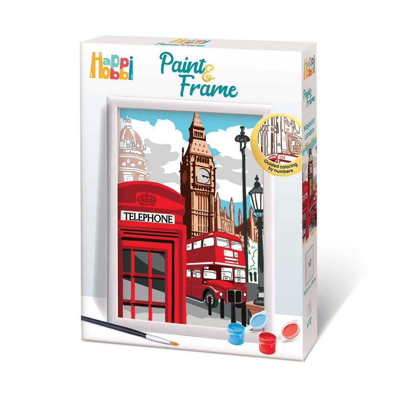 HappiHobbi Paint & Frame Paint by Numbers Majestic London by HappiHobbi