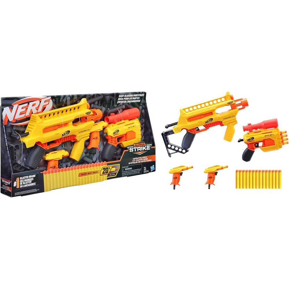 Hasbro Nerf Alpha Strike Infantry Pack Blaster and Darts by Hasbro