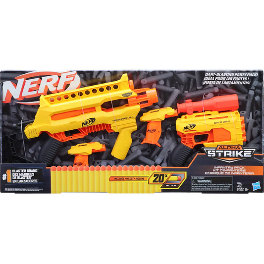 Hasbro Nerf Alpha Strike Infantry Pack Blaster and Darts by Hasbro