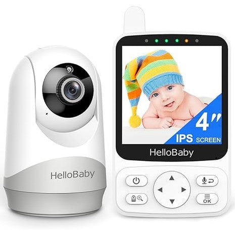 HelloBaby WiFi-Free Baby Monitor with Voice-Activated Night Vision