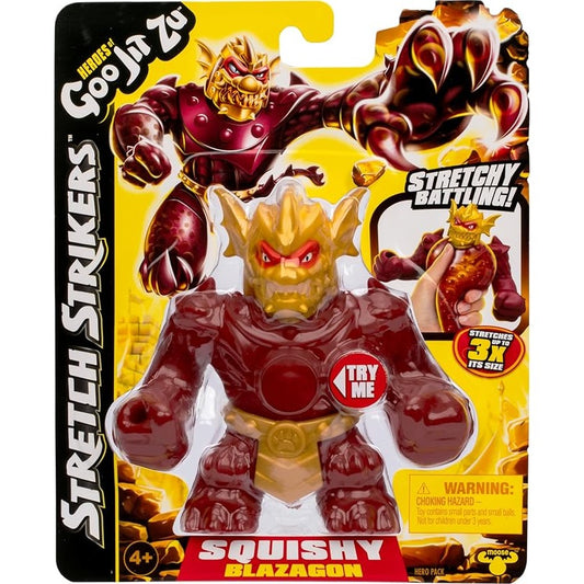 Heroes of Goo Jit Zu Stretch Strikers Hero Pack, Blazagon Stretchy Action Figure
