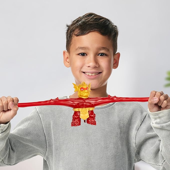 Heroes of Goo Jit Zu Stretch Strikers Hero Pack, Blazagon Stretchy Action Figure by Moose