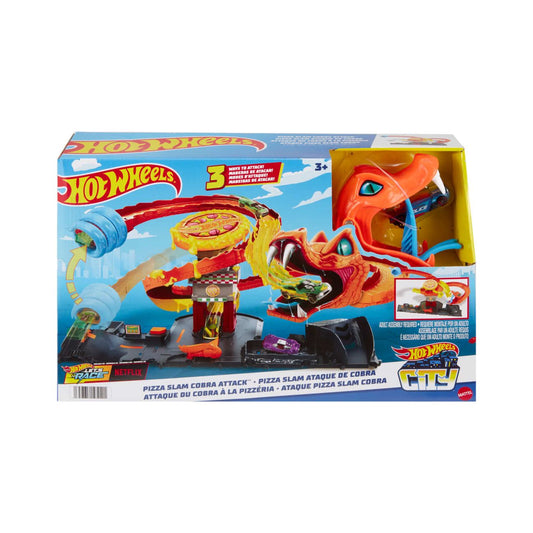 Hot Wheels City Pizza Slam Cobra Attack Playset by Mattel