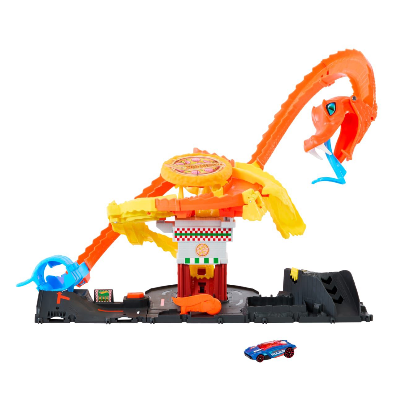 Hot Wheels City Pizza Slam Cobra Attack Playset by Mattel