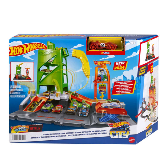 Hot Wheels City Super Recharge Fuel Station by Mattel