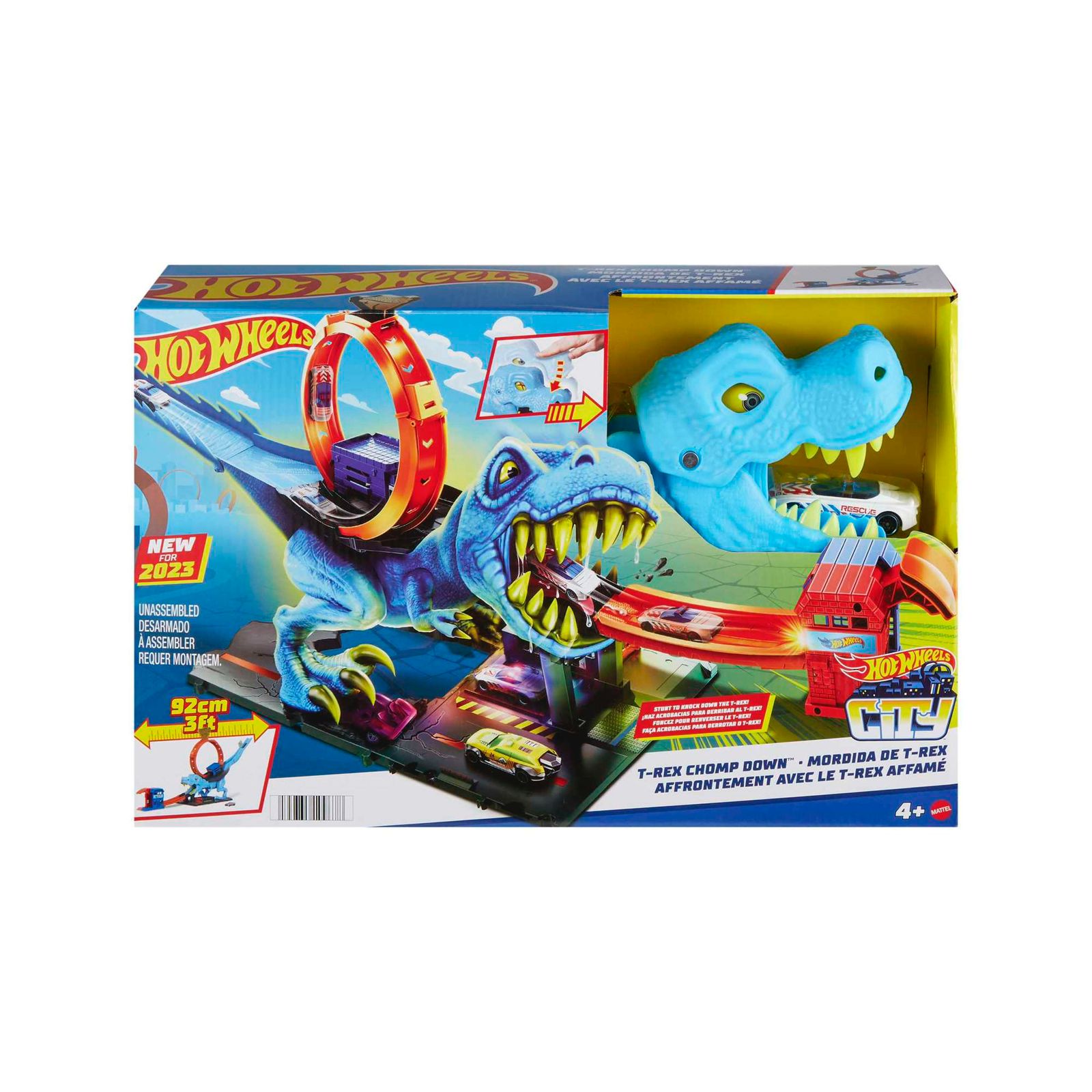 Hot Wheels City T-Rex Chomp Down Playset by Mattel