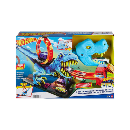 Hot Wheels City T-Rex Chomp Down Playset by Mattel