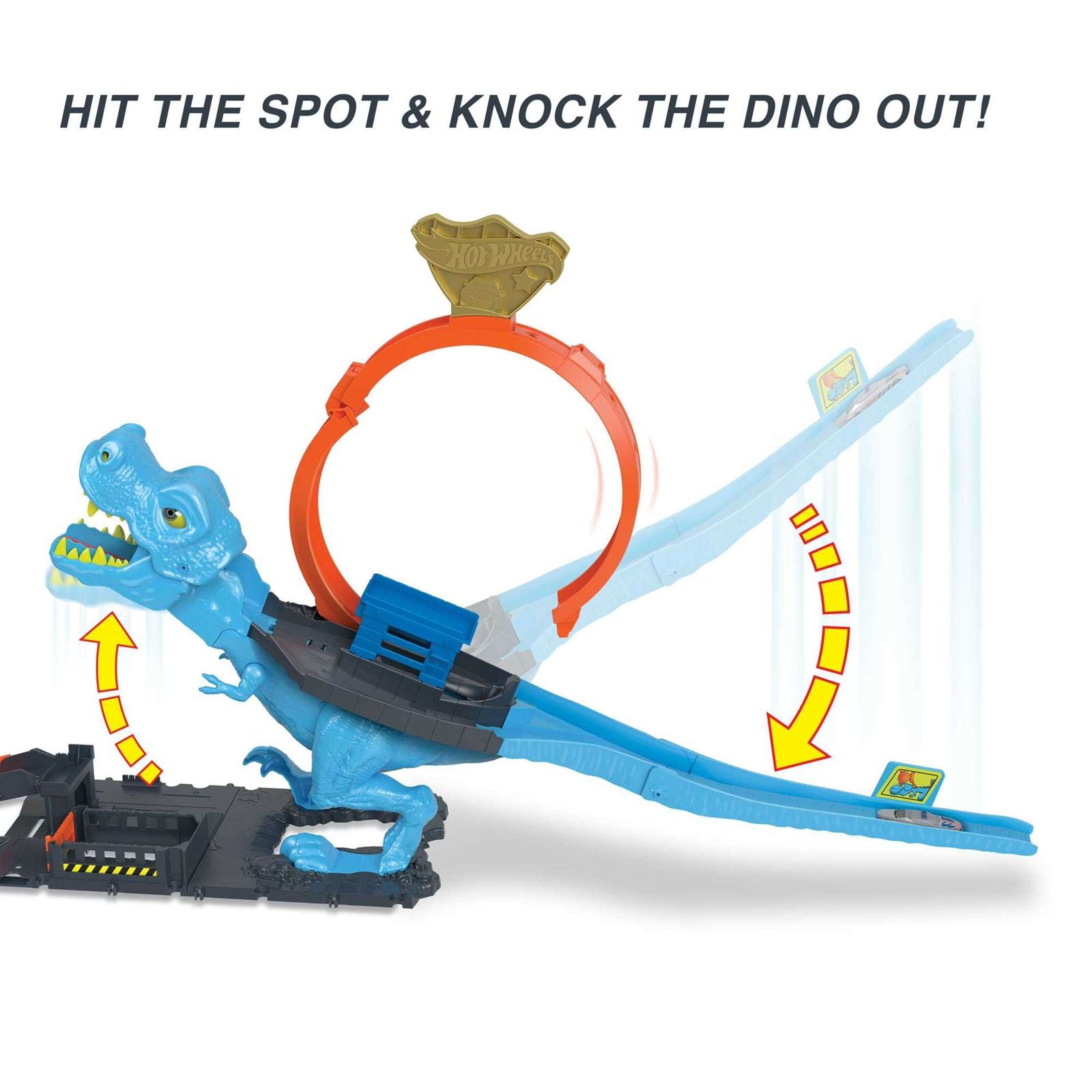 Hot Wheels City T-Rex Chomp Down Playset by Mattel